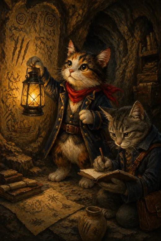 Captain Calico and the Secret of the Three Scratches cover art